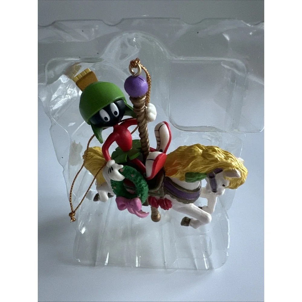 Looney Tunes Collectible Ornament  Marvin The Martian On Carousel Horse - Picture 3 of 6